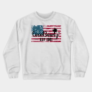 CocoBowlz Est 1981 American Flag Tee Shirt Crewneck Sweatshirt